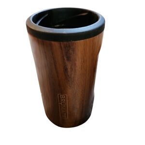 BrüMate Hopsulator Wood Grain Insulated Slim Can Cooler